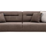 Aqua Serisi Üçlü Koltuk - Kahverengi