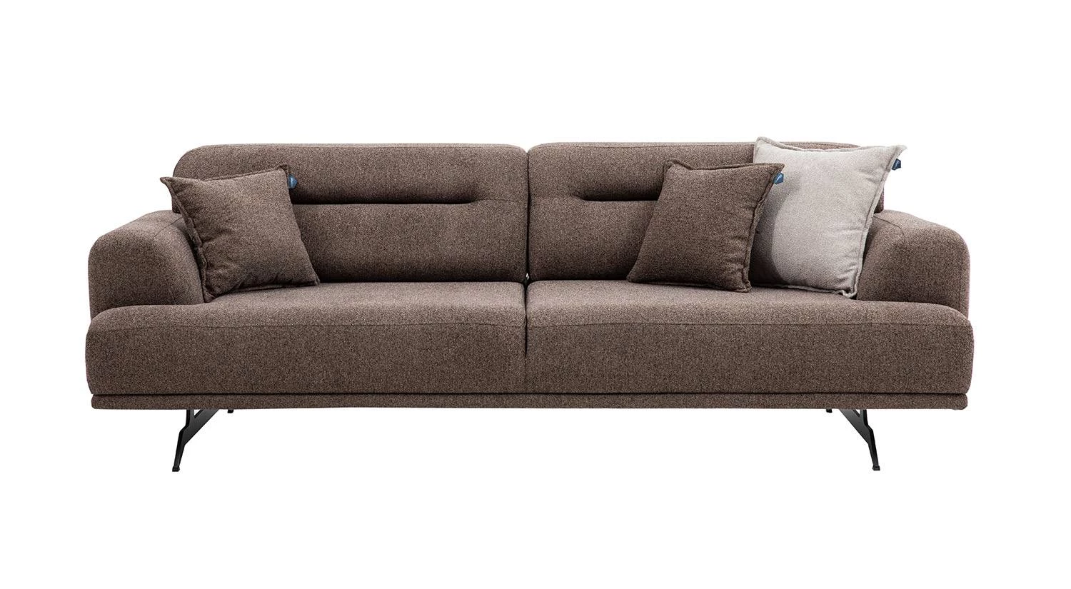 Bedesten Antalya 385a4953.webp-1 Aqua Serisi Üçlü Koltuk - Kahverengi - Görsel 1