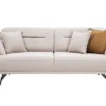 Aqua Serisi İkili Koltuk - Bej / Kiremit