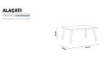 Alaçatı Serisi Orta Sehpa - Görsel 3