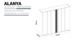Alanya Serisi 6 Kapılı Dolap - Görsel 5