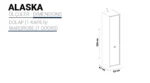 Alaska Serisi 1 Kapılı Dolap - Görsel 4