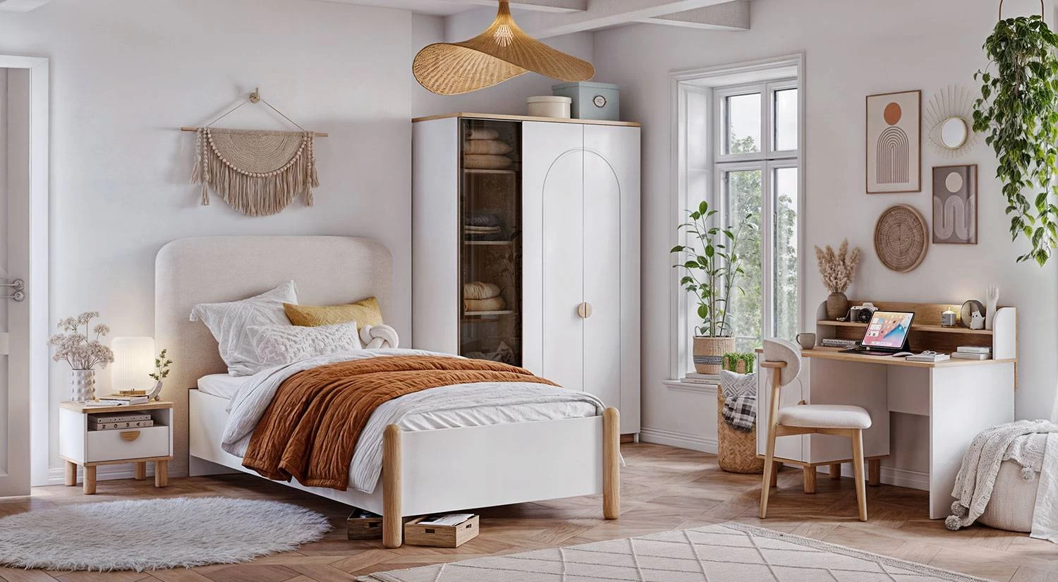 Bedesten Antalya bodrum-genc-oda-2.webp-1 Bodrum Serisi 3 Kapılı Dolap - Görsel 1