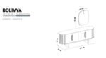 Bolivya Serisi Şifonyer/Konsol Aynası - Görsel 5