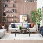 Aqua Serisi Koltuk Takımı - Bej/Lacivert