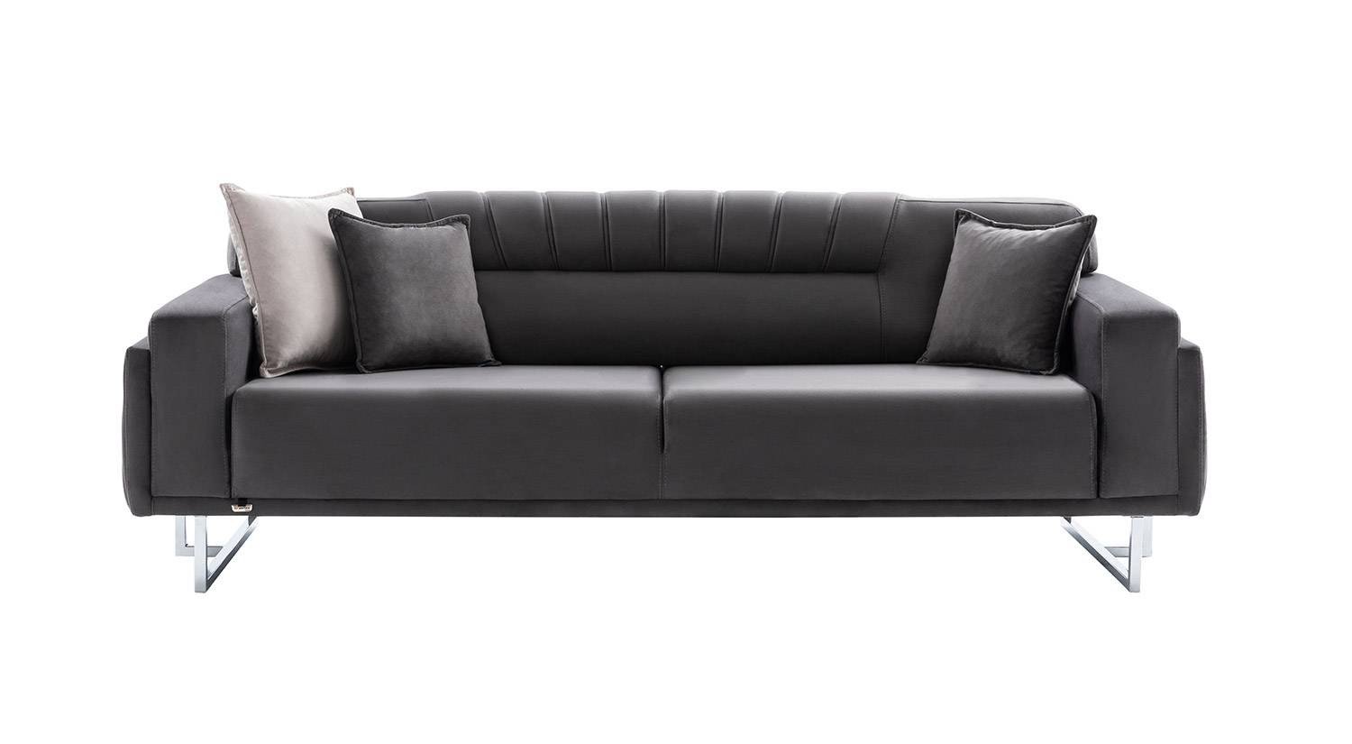 Bedesten Antalya mg-6662-1 Natura Serisi Üçlü Koltuk - Antrasit - Görsel 1