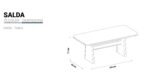 Salda Serisi Sabit Masa (195x95 cm) - Görsel 4