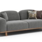 Soho Serisi Üçlü Koltuk - Füme