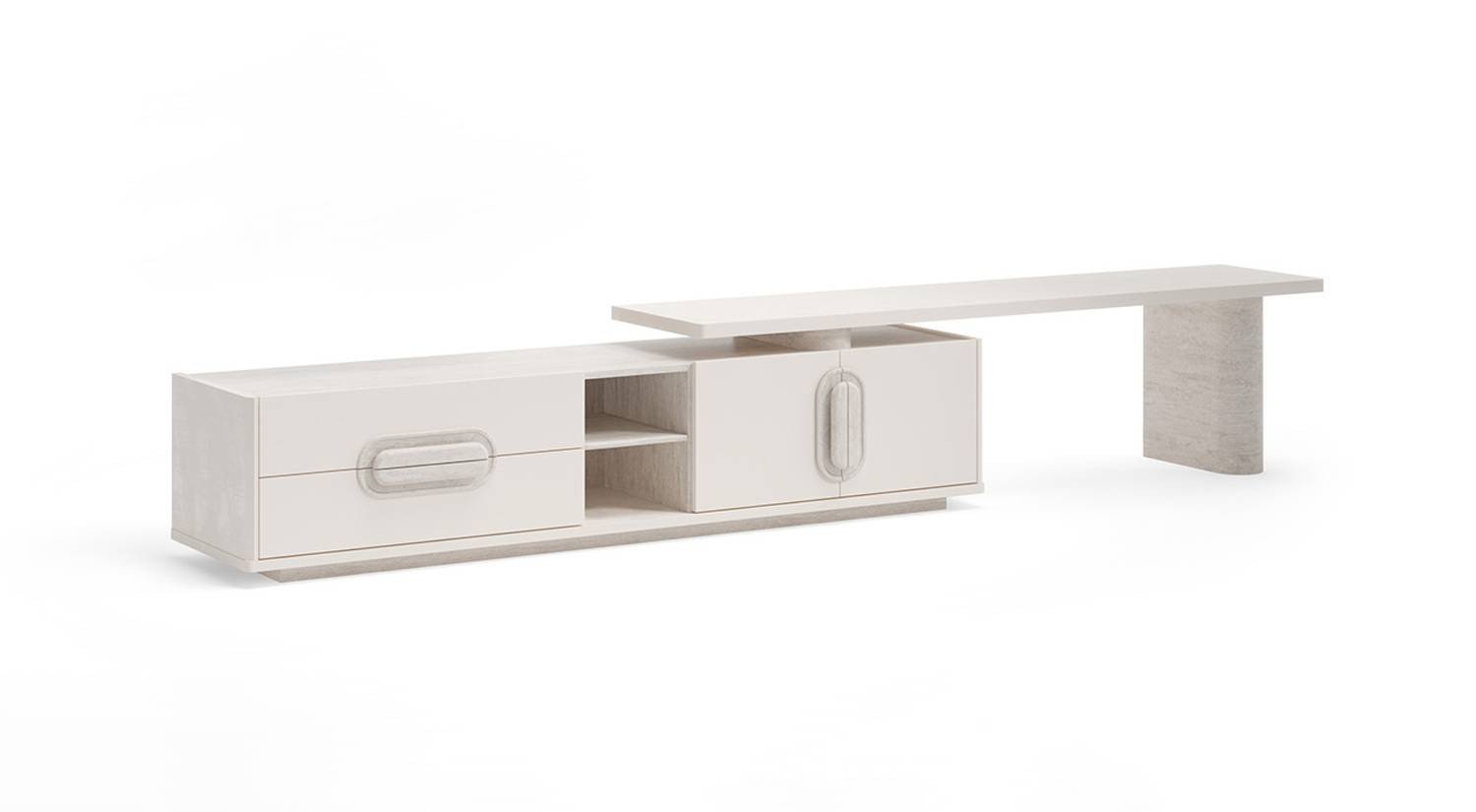 Bedesten Antalya taverta-genis-duvar-1 Traverta Serisi Duvar Ünitesi - Geniş Alt Blok - Görsel 1